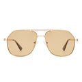 Cosmos Gold Female Aviator Sunglasses | Aire