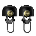 ROCKBROS cycling bell ring loud handlebar alarm bicycle bell black twin pack