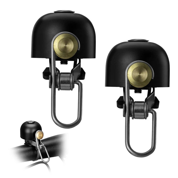 ROCKBROS cycling bell ring loud handlebar alarm bicycle bell black twin pack