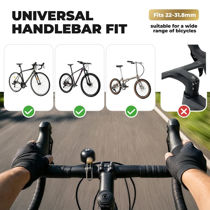 ROCKBROS cycling bell ring loud handlebar alarm bicycle bell black twin pack