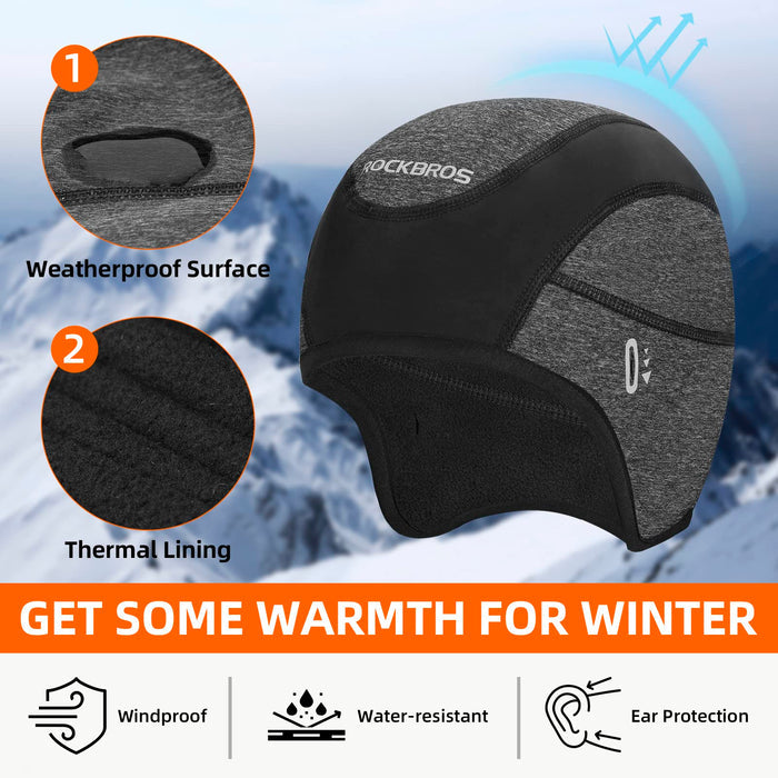 ROCKBROS Cycling Cap Under Helmet with Sunglasses Holes