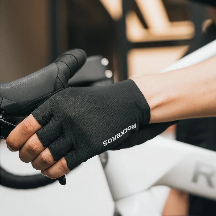ROCKBROS cycling gloves half finger sbr padded