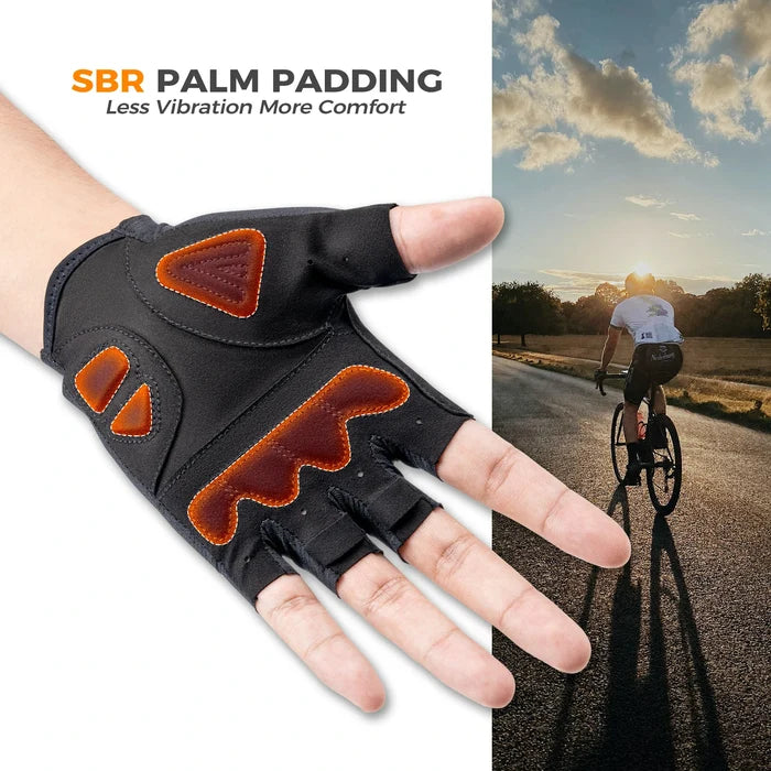 ROCKBROS cycling gloves half finger sbr padded