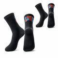 ROCKBROS cycling socks 2 pack quick dry cushioned arch support
#Color_Black - 2 Pack