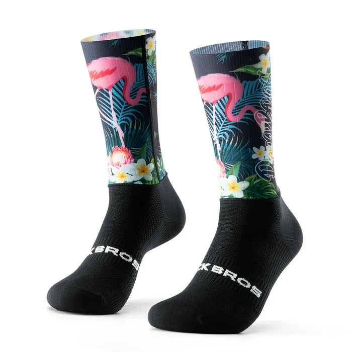 ROCKBROS cycling socks quick dry compression arch support
#Color_Rainforest Black