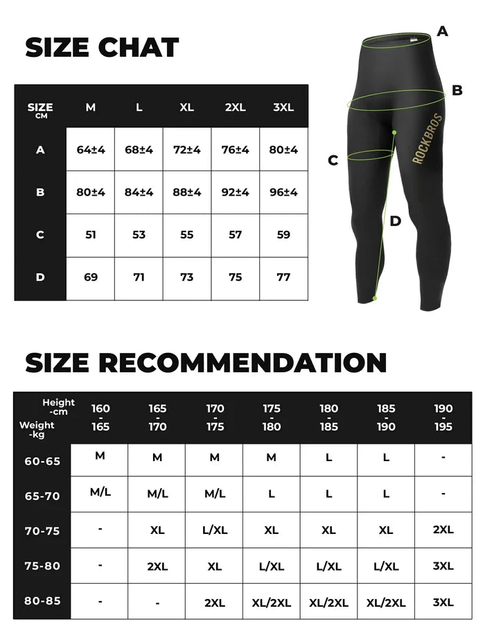 ROCKBROS cycling tights breathable dolomiti padded
