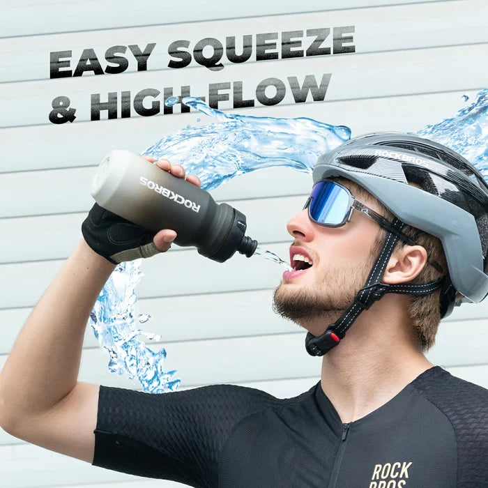 ROCKBROS cycling water bottle bpa free leakproof 600ml#Color_White (750ml）
