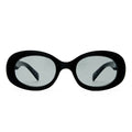 Dazed Black Female Oval Sunglasses | Aire
