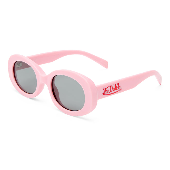 Dazed Pink Crush Female Oval Sunglasses | Aire