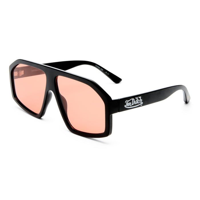 Disgraced Black Uni-Sex Aviator Sunglasses | Aire