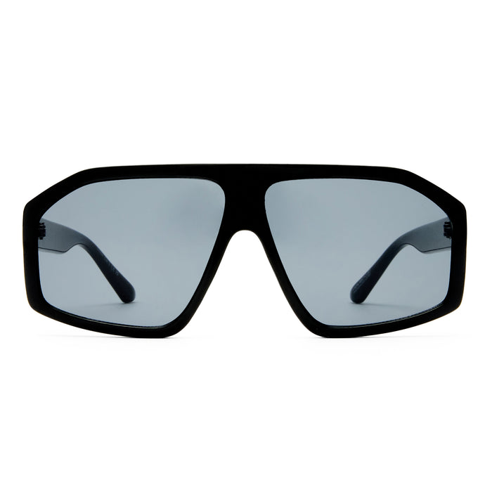 Disgraced Black Uni-Sex Aviator Sunglasses | Aire