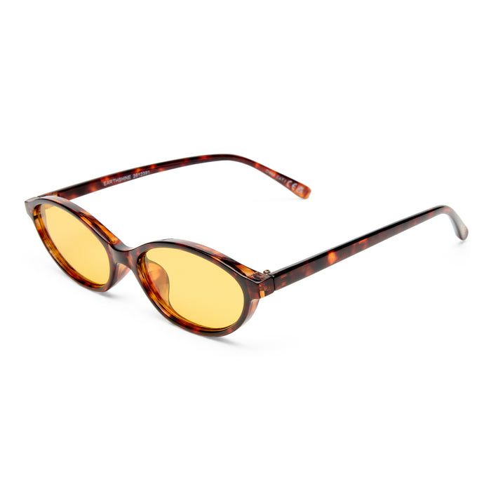 Earthshine Amber Tort Female Oval Sunglasses | Aire