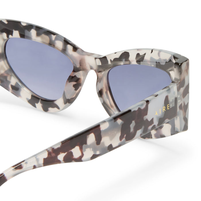 Electra Charcoal Tort Female Cat-Eye Sunglasses | Aire