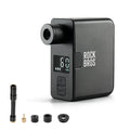 Compact electric bicycle pump with accessories