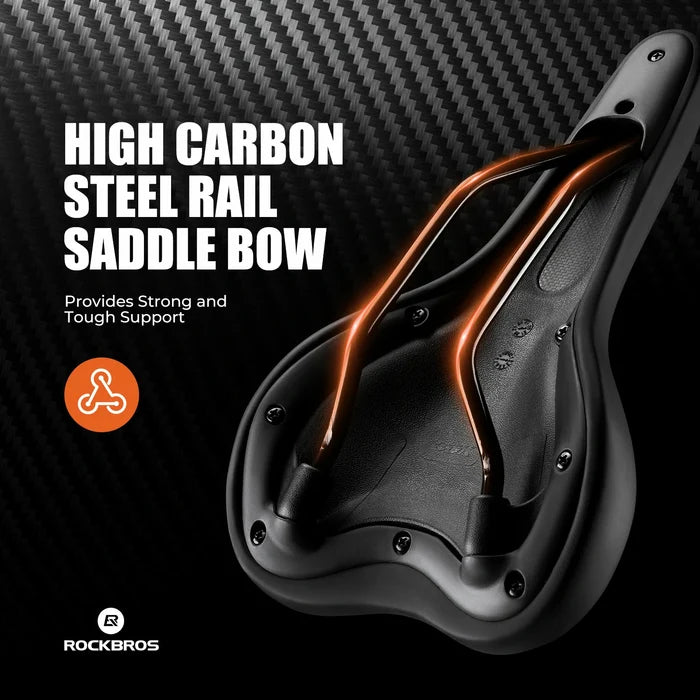 ROCKBROS ergonomic bike saddle soft high-density foam seat