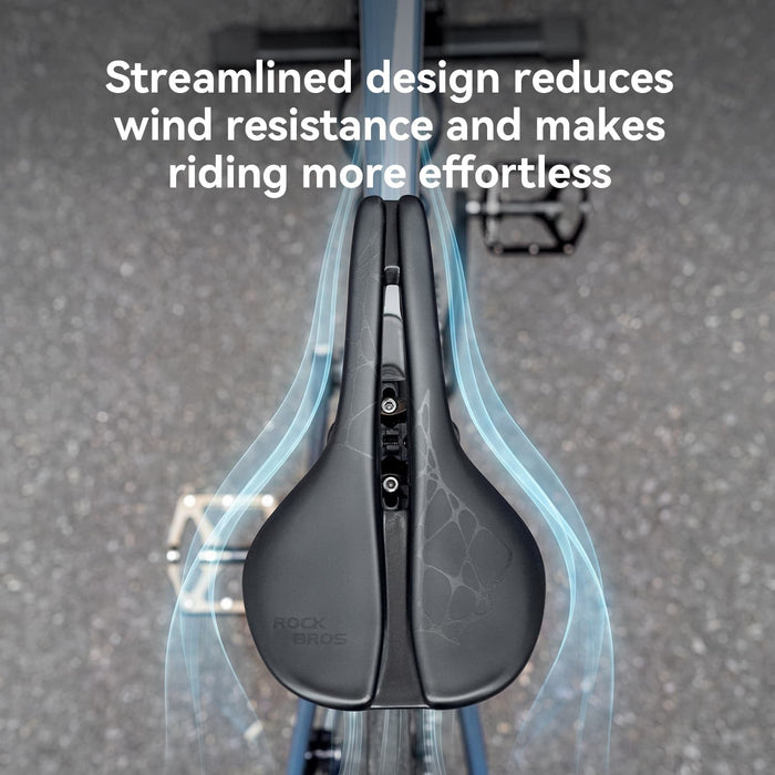 Ergonomic Bike Saddle with Cr-Mo Rails