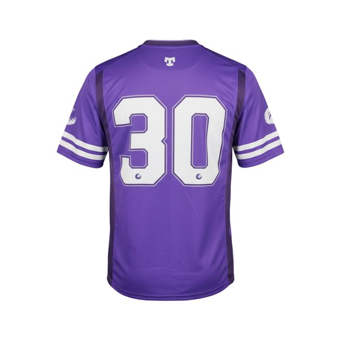 Firebirds 26 Purple Qtr Back Jersey