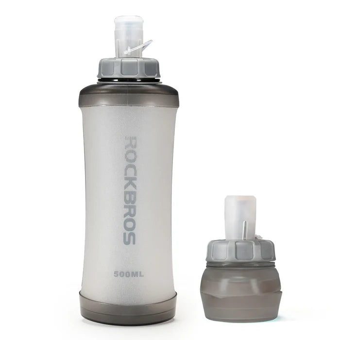 ROCKBROS foldable water bottle cycling bottle 500ml
#Color_White