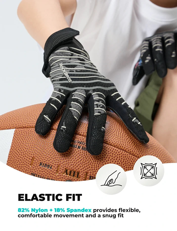 ROCKBROS football goalkeeper gloves breathable for kids teens