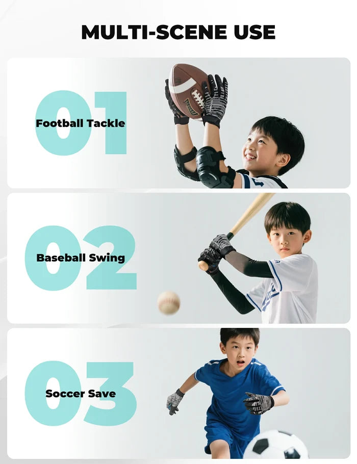 ROCKBROS football goalkeeper gloves breathable for kids teens