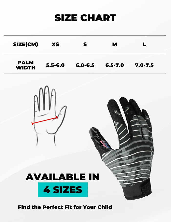 ROCKBROS football goalkeeper gloves breathable for kids teens