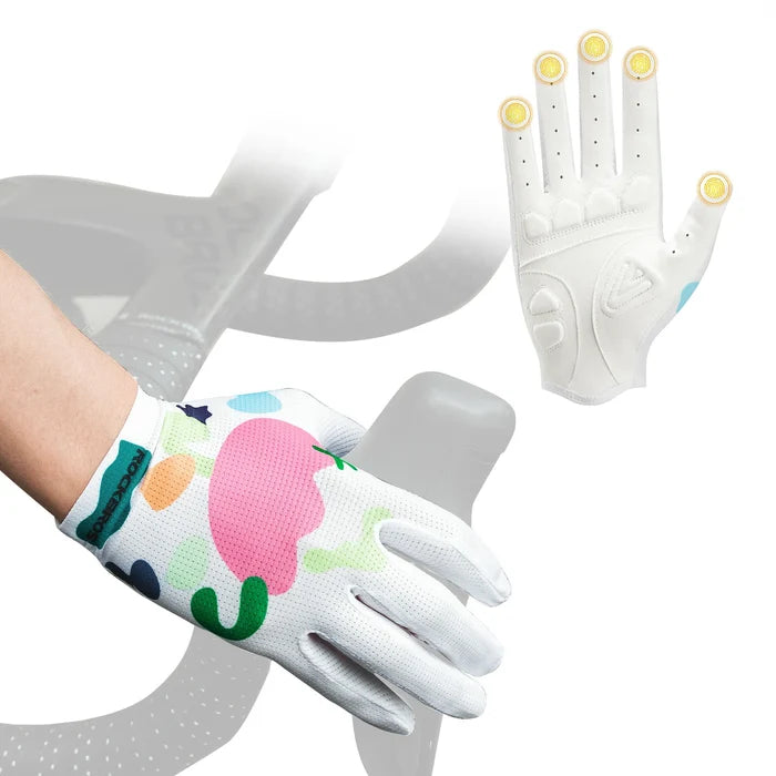 ROCKBROS full finger cycling gloves colourful breathable
#Pattern_Flower