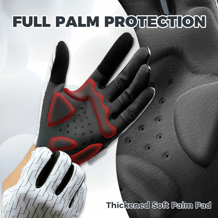full finger gel padded cycling gloves