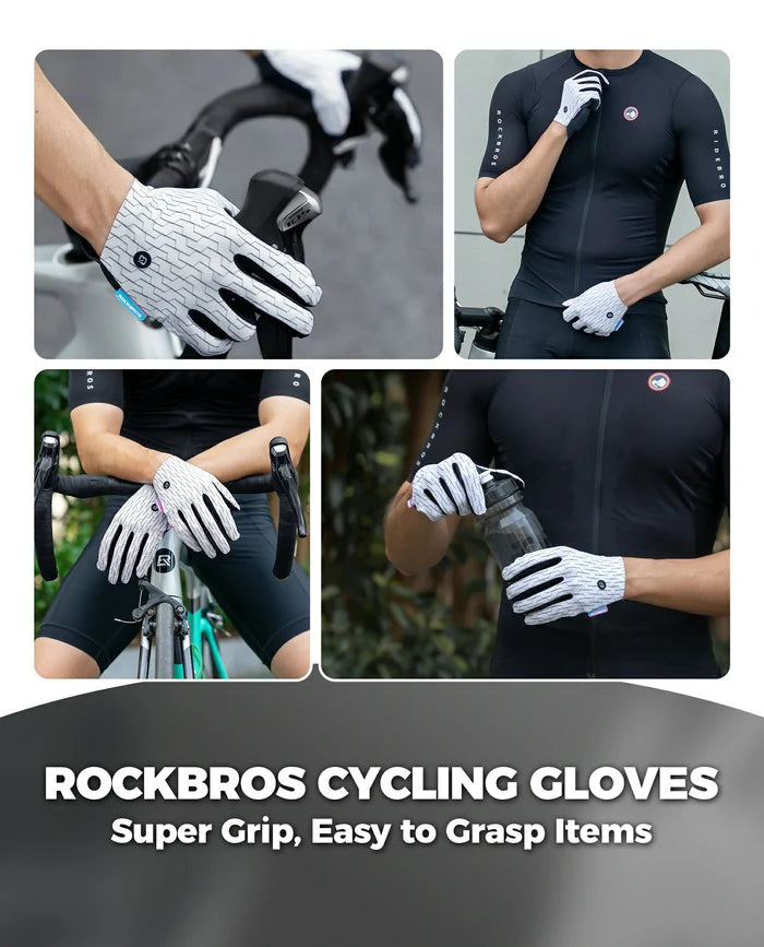 full finger gel padded cycling gloves