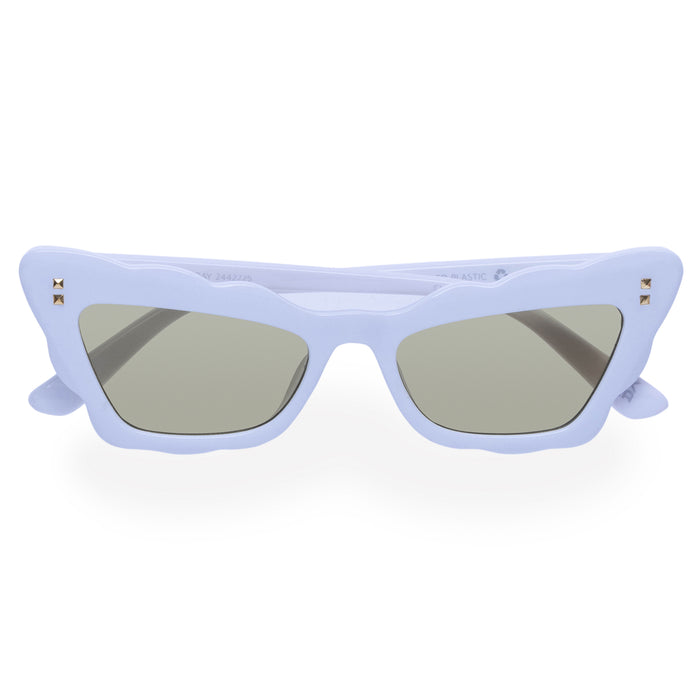 Gamma Ray Ivory Female Cat-Eye Sunglasses | Aire