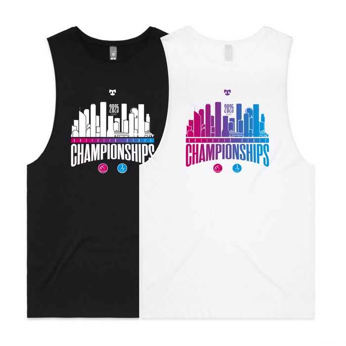 gymnastics qld white black tank