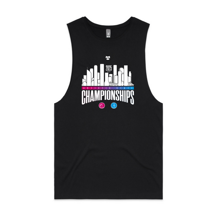 gymnastics qld black tank front