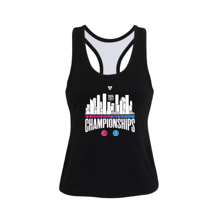 gymnastics qld black ladies singlet