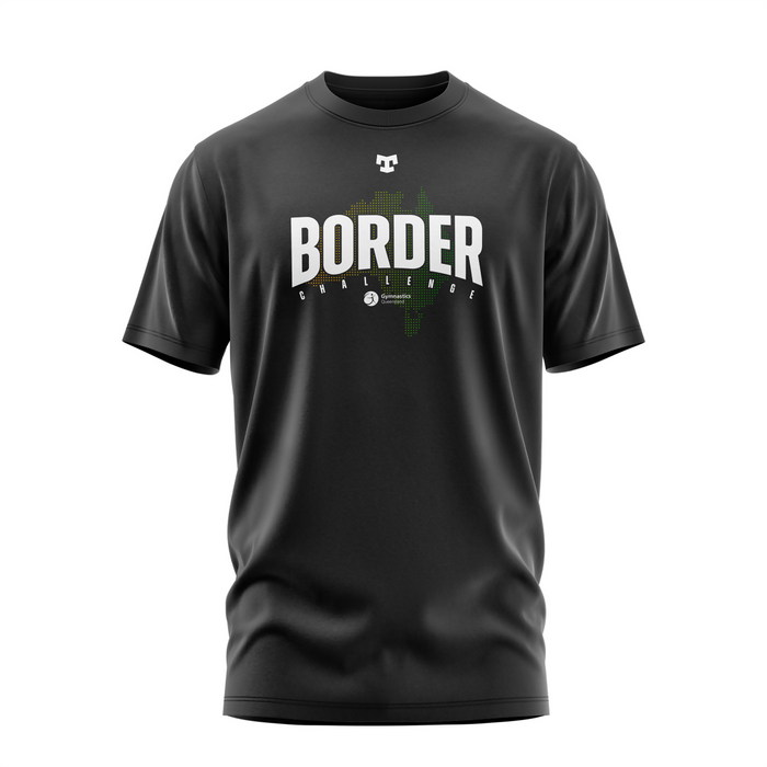 gymnastics qld border challenge tee front