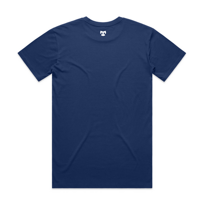 gymnastics qld blue tee back