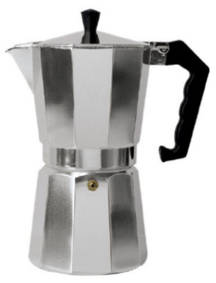 Greca Homse Kp-300 3 Tazas Aluminio