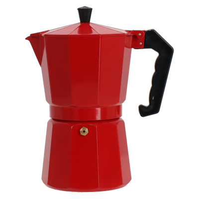 Greca Homse Kps-1200 12 Tazas Aluminio Rojo