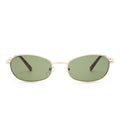 High Beam Gold Amber Tort Uni-Sex Oval Sunglasses | Aire