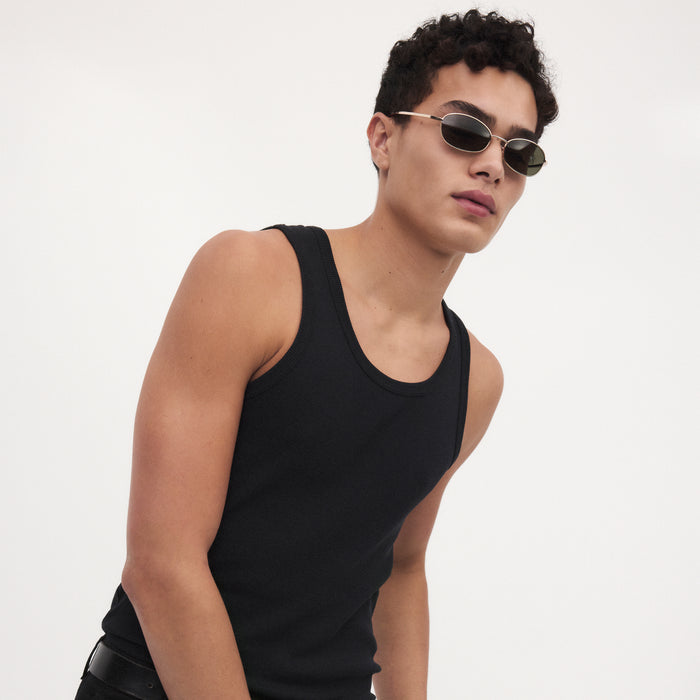 High Beam Gold Amber Tort Uni-Sex Oval Sunglasses | Aire
