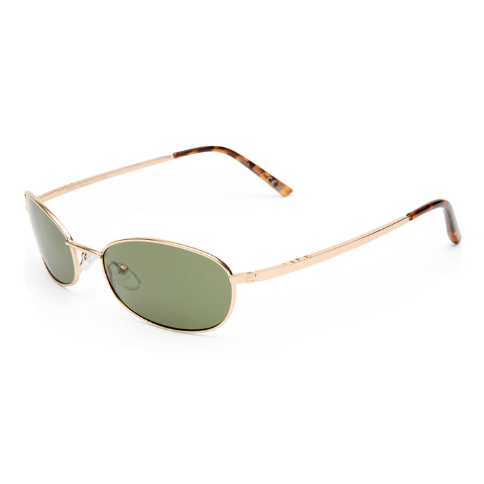 High Beam Gold Amber Tort Uni-Sex Oval Sunglasses | Aire