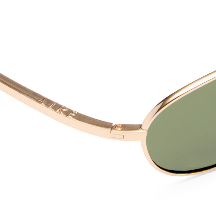 High Beam Gold Amber Tort Uni-Sex Oval Sunglasses | Aire