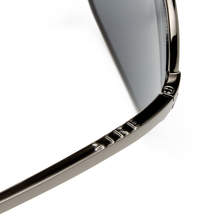 High Beam Gunmetal Uni-Sex Oval Sunglasses | Aire
