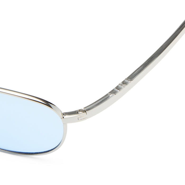 High Beam Silver Clear Uni-Sex Oval Sunglasses | Aire