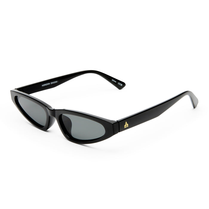 Horizon Black Female Cat-Eye Sunglasses | Aire
