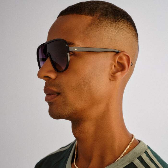 Hydrus Black Uni-Sex Aviator Sunglasses | Aire
