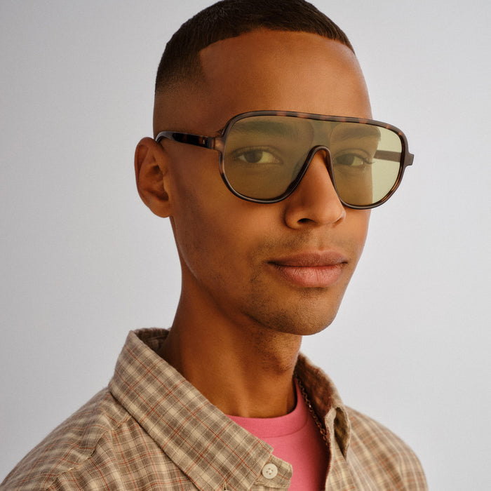 Hydrus Dark Tort Uni-Sex Aviator Sunglasses | Aire