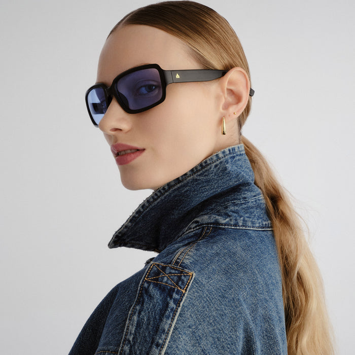 Ignite Black Uni-Sex Wrap Sunglasses | Aire