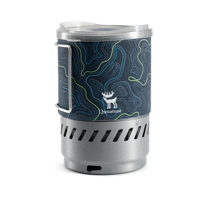 A black integrated heat collection stove system#COLOR_BLACK
