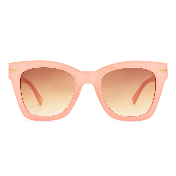 Intergalactic Coral Female Square Sunglasses | Aire