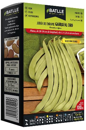 Judía enrame garrafal oro - Phaseolus vulgaris - Semillas - Batlle - El Nou Garden