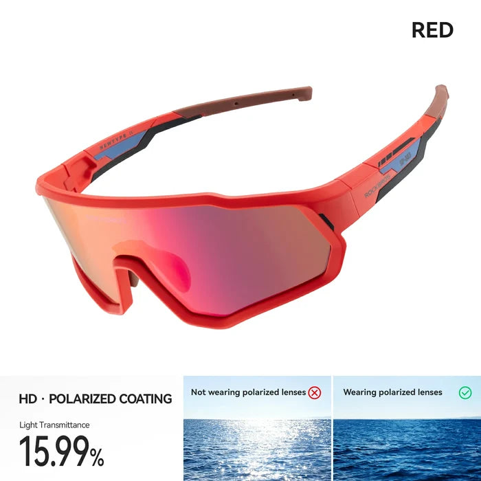 KIDs ProtectionKids Cycling Sunglasses Polarised & Photochromic UV400 Protection#Type_Polarised-red